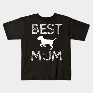 Best Dog Mum Kids T-Shirt